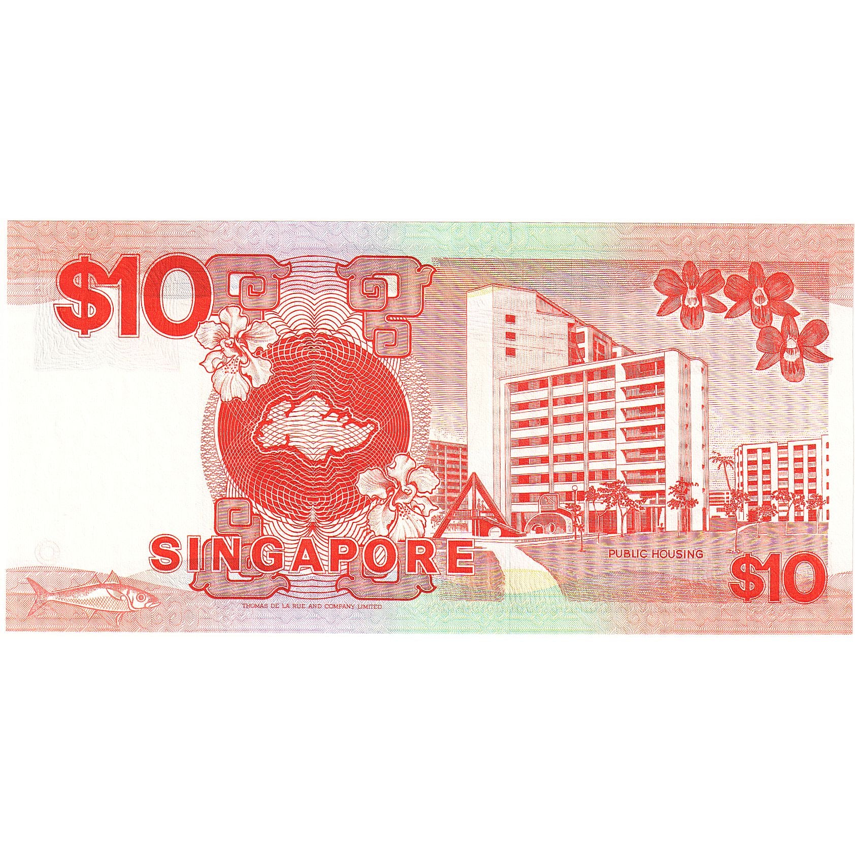 Singapore, 10 Dollars, 1976, KM:11b, UNC(65-70)