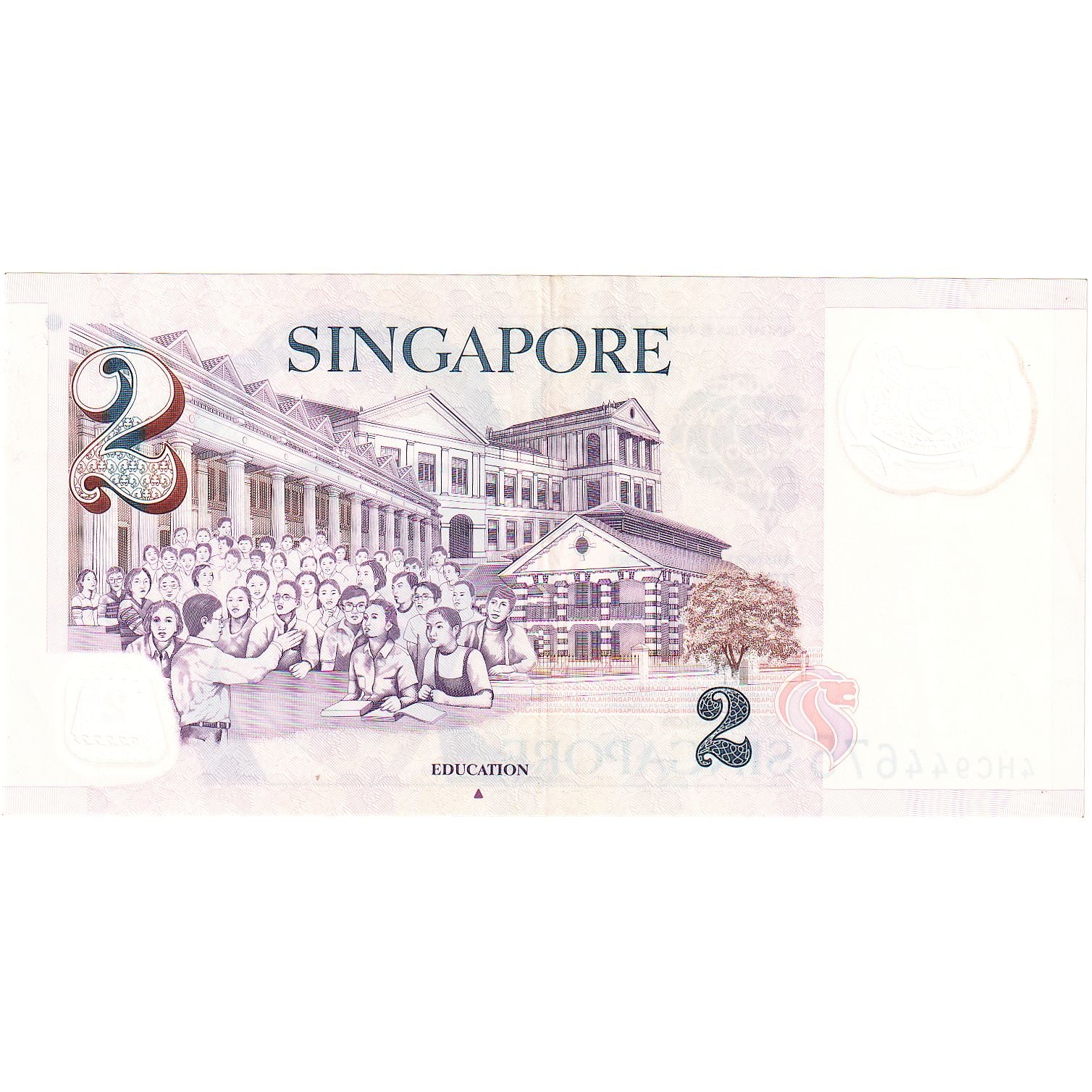 Singapore, 2 Dollars, 2005, KM #46, UNC(65-70), 5AZ5995243