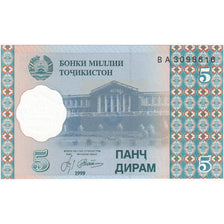 Banknote, Tajikistan, 5 Diram, 1999-2000, Undated (1999-2000), KM:11a