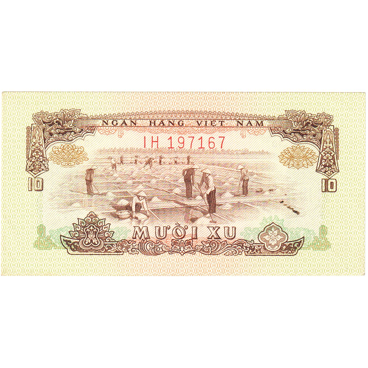 South Viet Nam, 10 Xu, 1966, KM:37a, UNC(65-70)