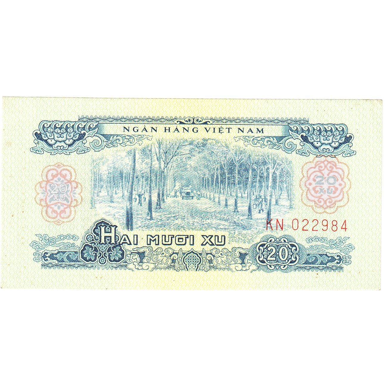 South Viet Nam, 20 Xu, 1966, KM:38a, UNC(65-70)
