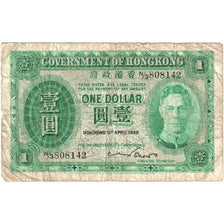 Hong Kong, 1 Dollar, 1949, 1949-04-09, KM:324a, MB