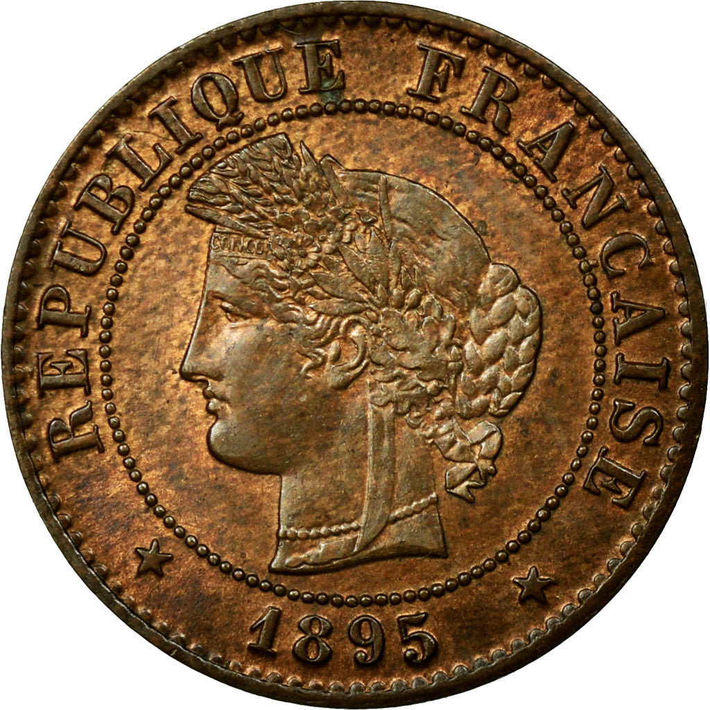France, Centime, Cérès, 1895, Paris, Bronze, MS(60-62), Gadoury:88
