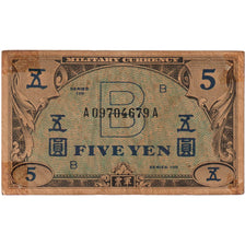 Nota, Japão, 5 Yen, KM:69a, VF(20-25)