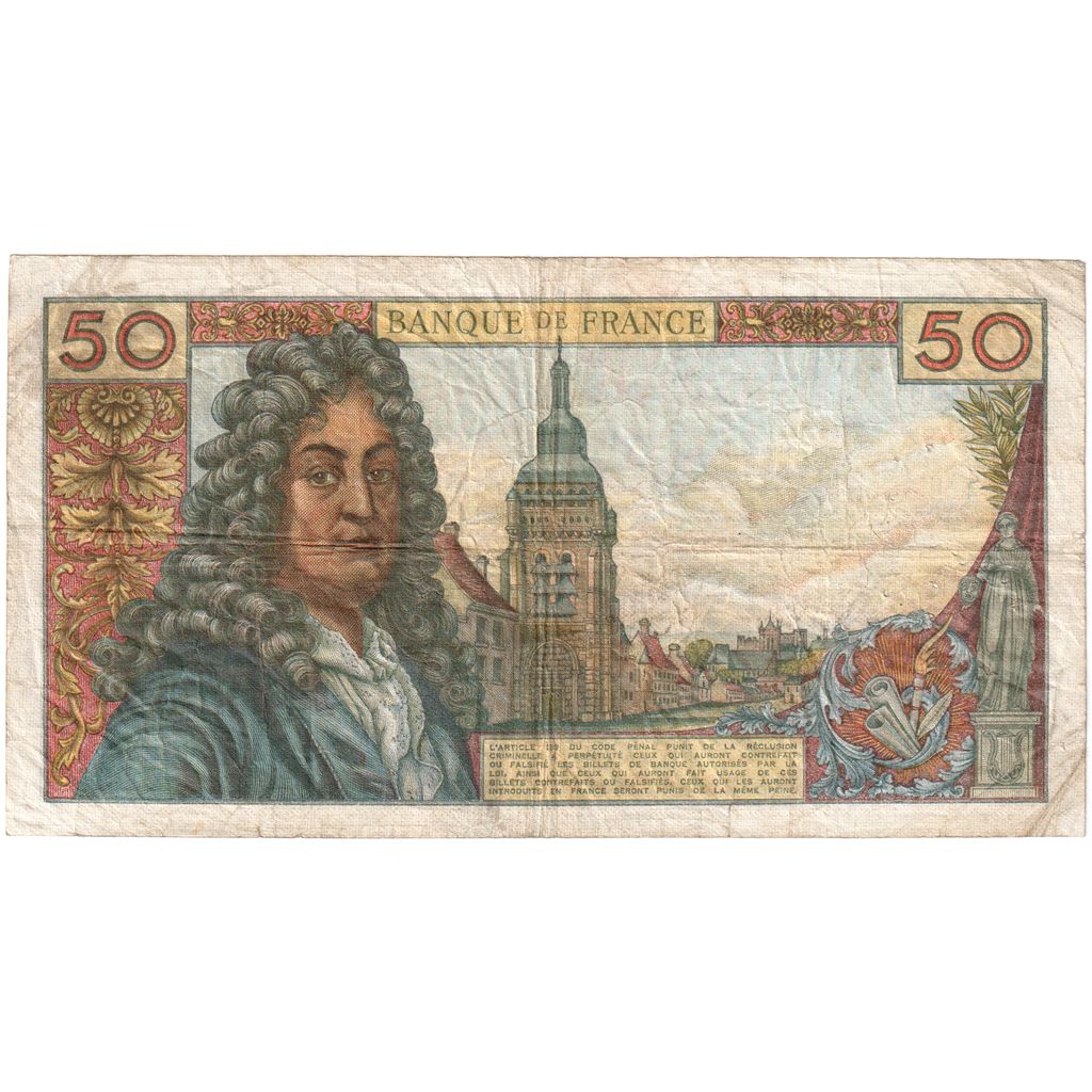 Frankreich, 50 Francs, Racine, 1973-11-08, X.23407631, S+