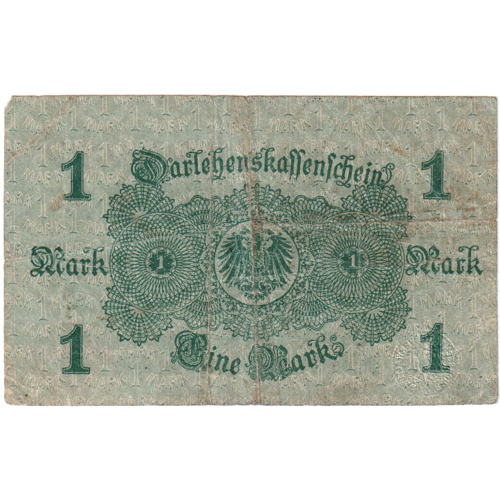 Geldschein, Deutschland, 1 Mark, 1914, 1914-08-12, KM:51, S