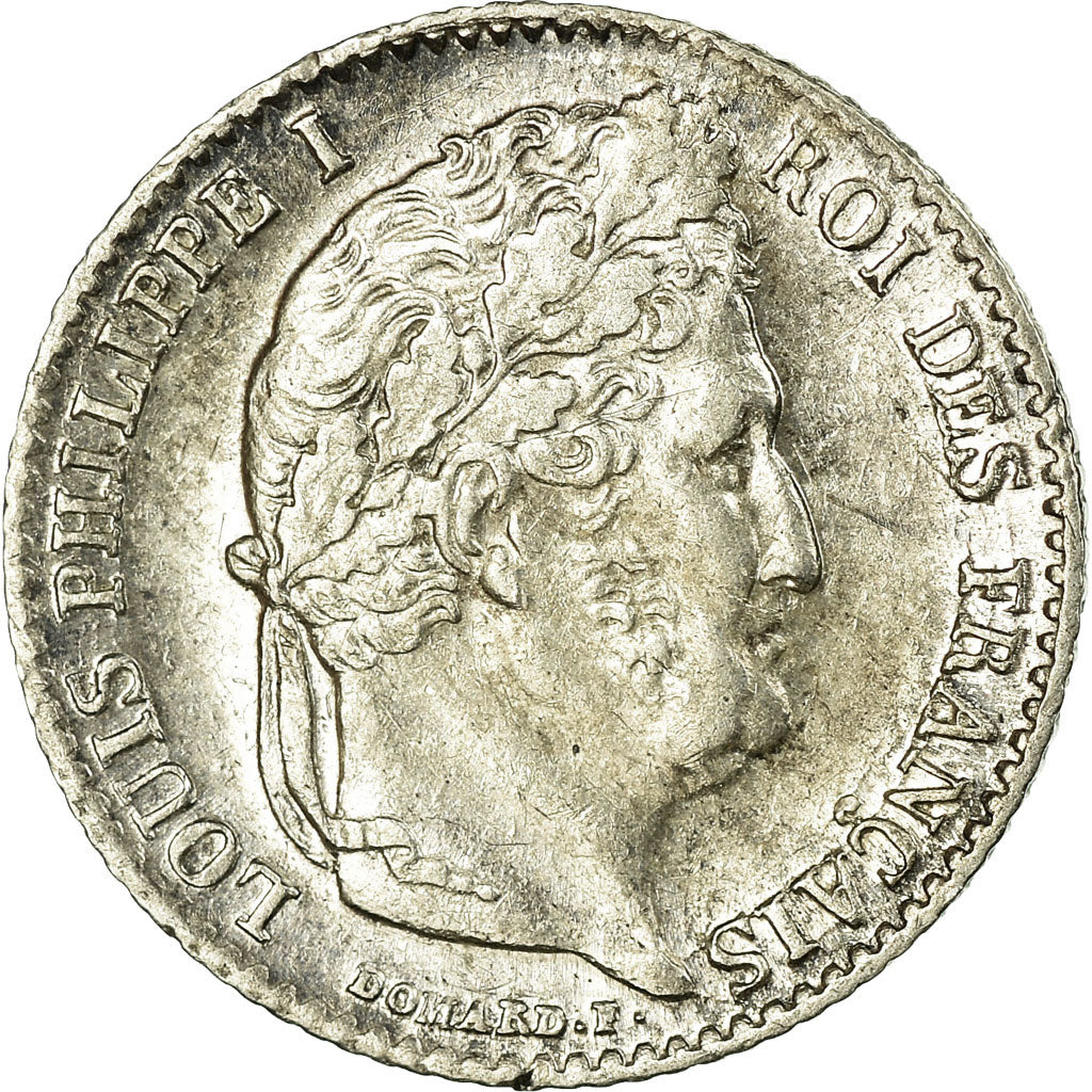 France, 1/4 Franc, Louis-Philippe, 1841, Lille, Silver, AU(50-53), Gadoury:355