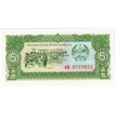Banknote, Lao, 5 Kip, Undated (1979), Undated, KM:26a, UNC(65-70)
