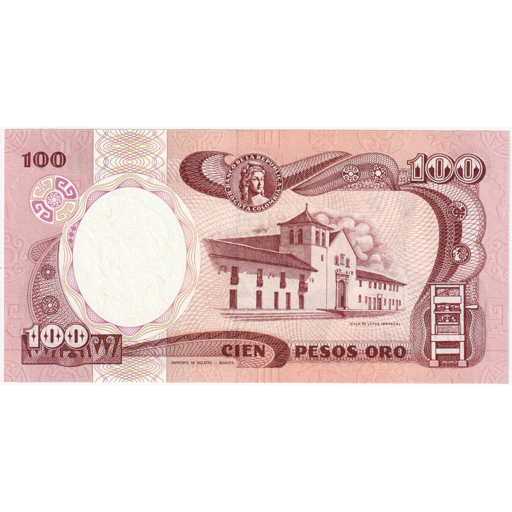 Colombia, 100 Pesos Oro, 1991, 1991-01-01, KM:426A, NIEUW