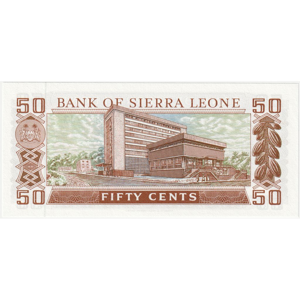Sierra Leone, 50 Cents, UNDATED (1984), KM:4e, NEUF