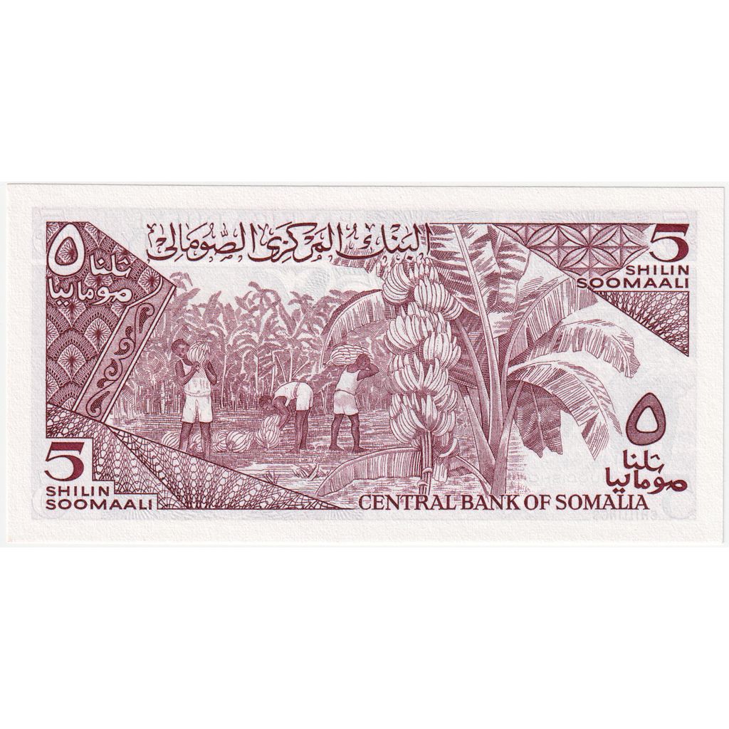 Somalia, 5 Shilin = 5 Shillings, 1983, KM:31c, UNC(65-70)
