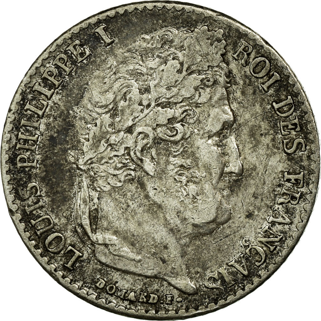 France, 1/4 Franc, Louis-Philippe, 1838, Paris, Silver, EF(40-45), Gadoury:355