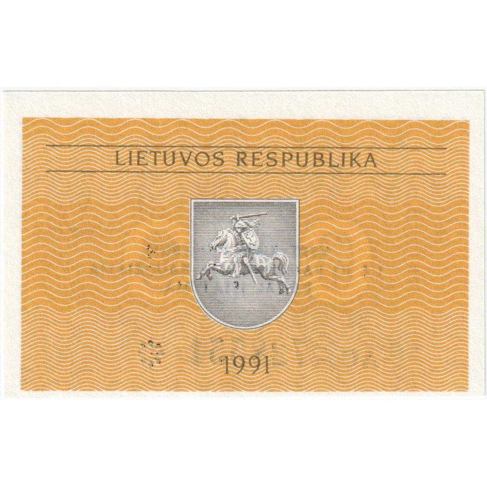 Lithuania, 0.10 Talonas, 1991, KM #29b, UNC(65-70), AA