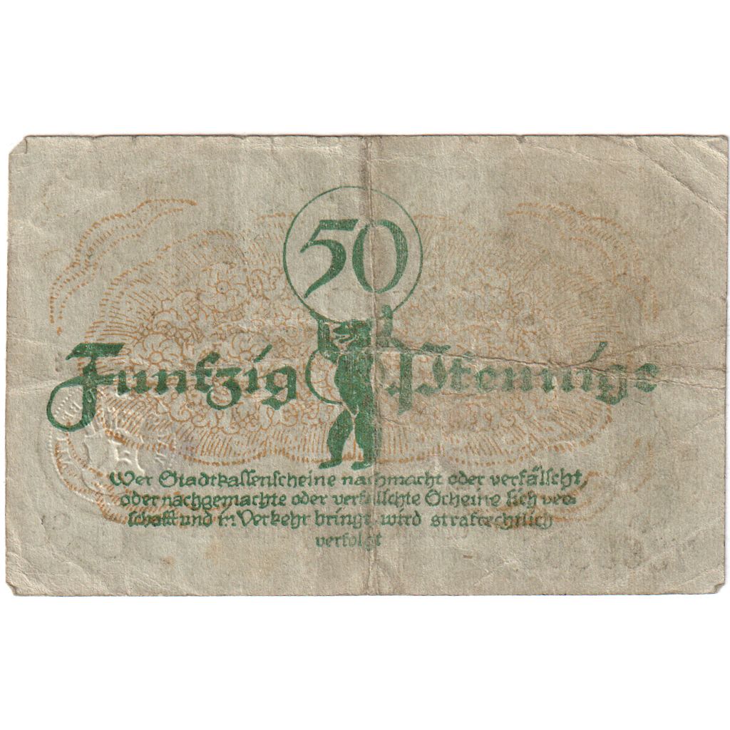 Niemcy, 50 Pfennig, 1920-01-30, Berlin, EF(40-45)