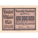 Allemagne, Münnerstadt, 100 Millionen Mark, valeur faciale, 1923, 1923-09-20