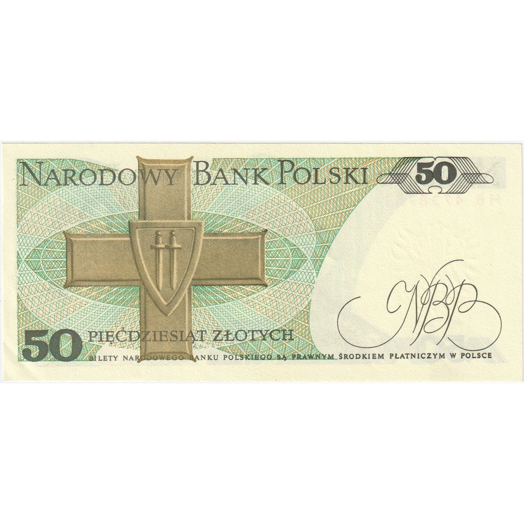 Polen, 50 Zlotych, 1988, KM:142b, NIEUW