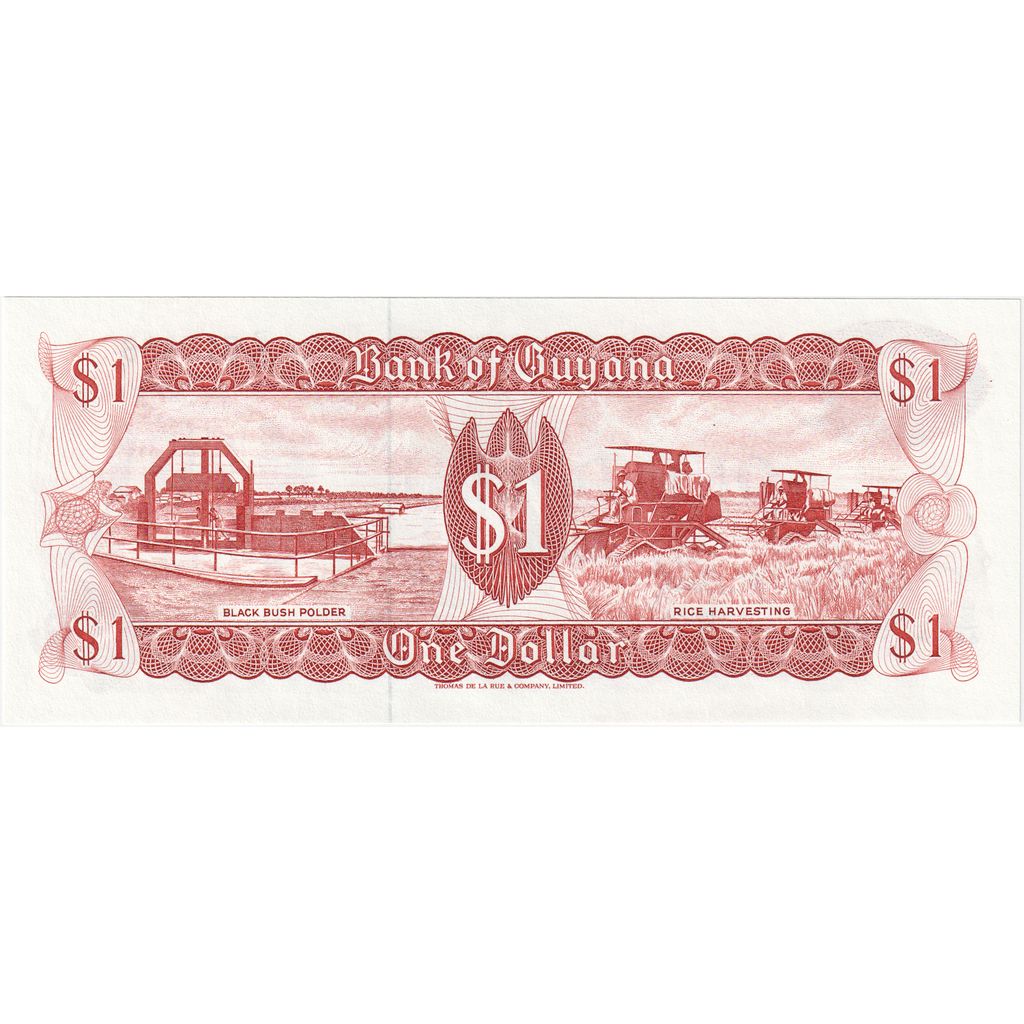 Guyana, 1 Dollar, KM:21g, UNC(65-70)