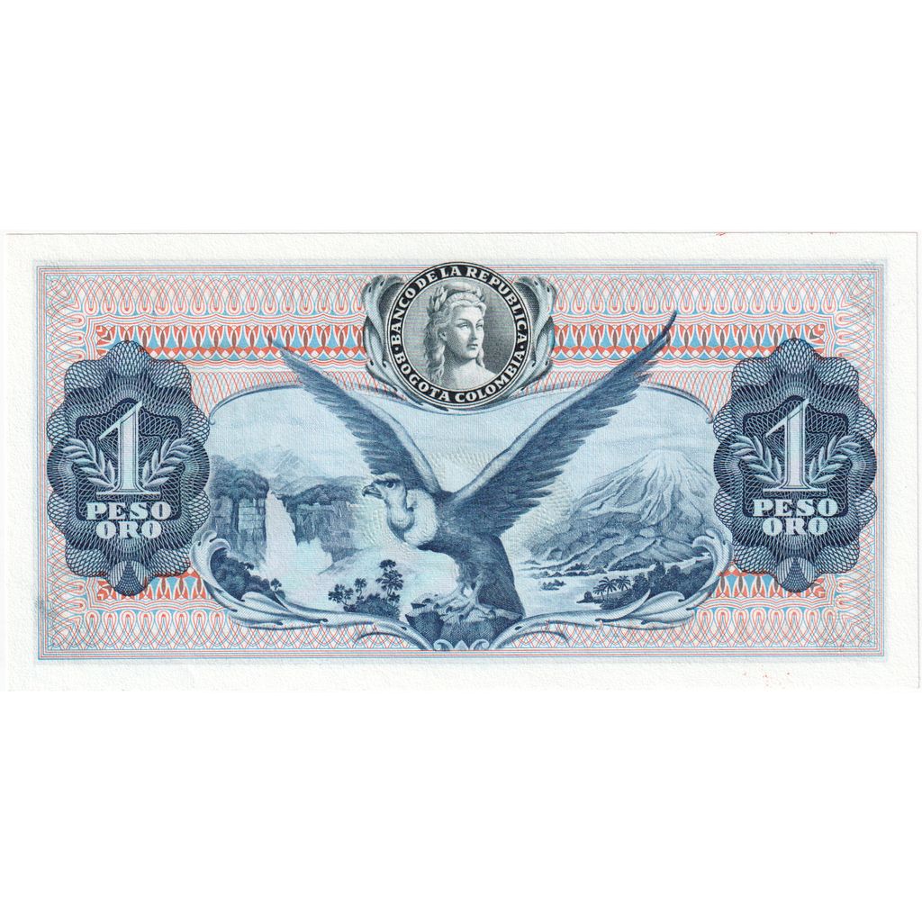 Banknote, Colombia, 1 Peso Oro, 1973, 1973-08-07, UNC(65-70)