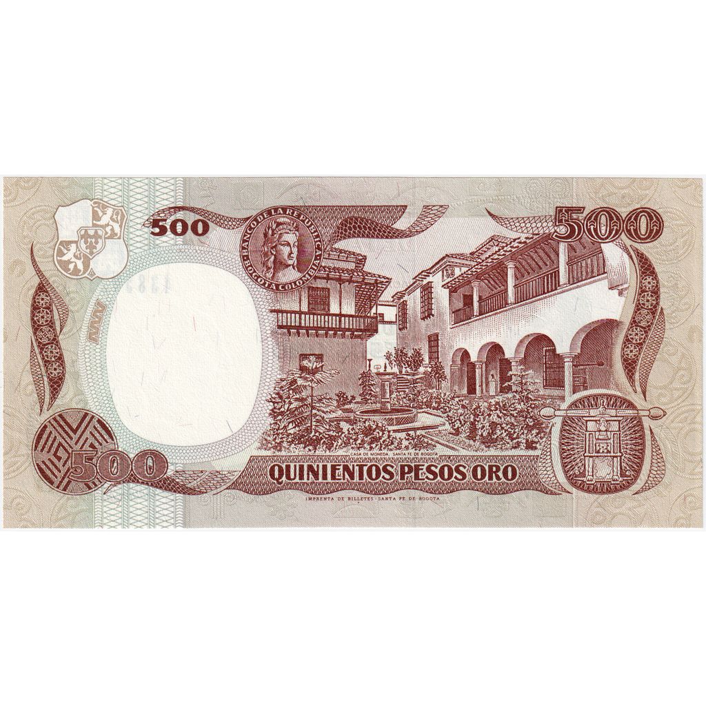 Colombia, 500 Pesos Oro, 1993, 1993-01-04, KM:431A, UNC(65-70)