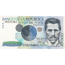 Colombia, 20 000 Pesos, 2001, 2001-08-07, UNC(65-70)