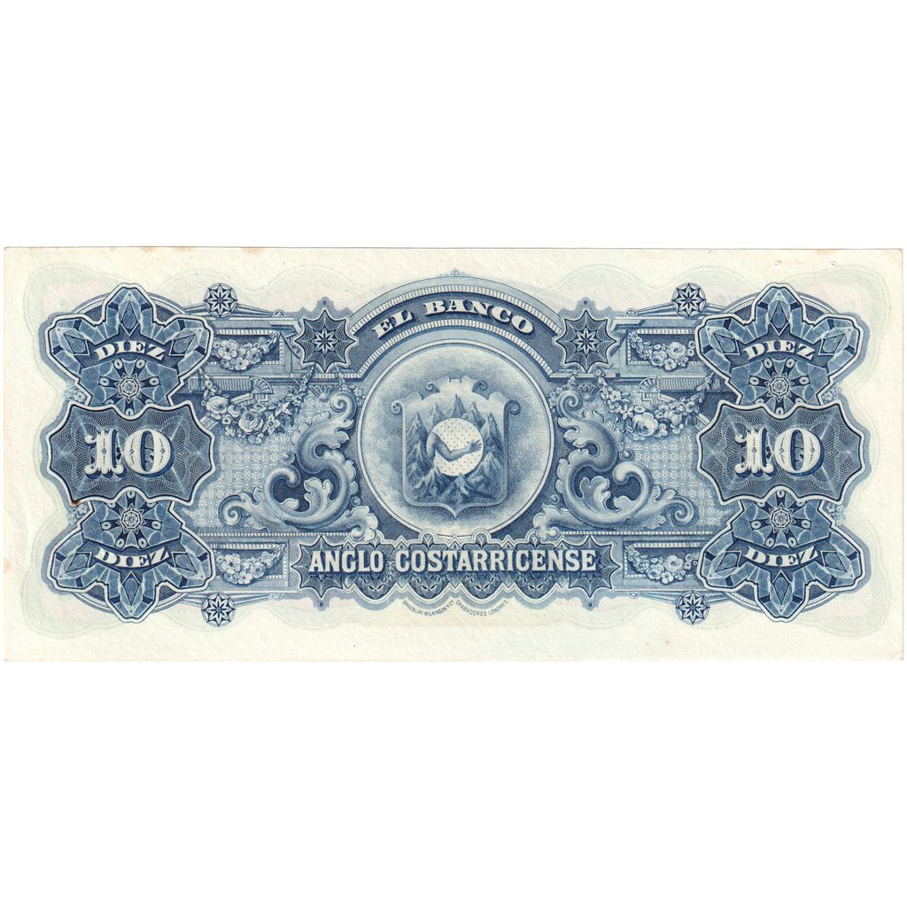 Costa Rica, 10 Colones, 1903-01-01, Specimen, UNC(63)