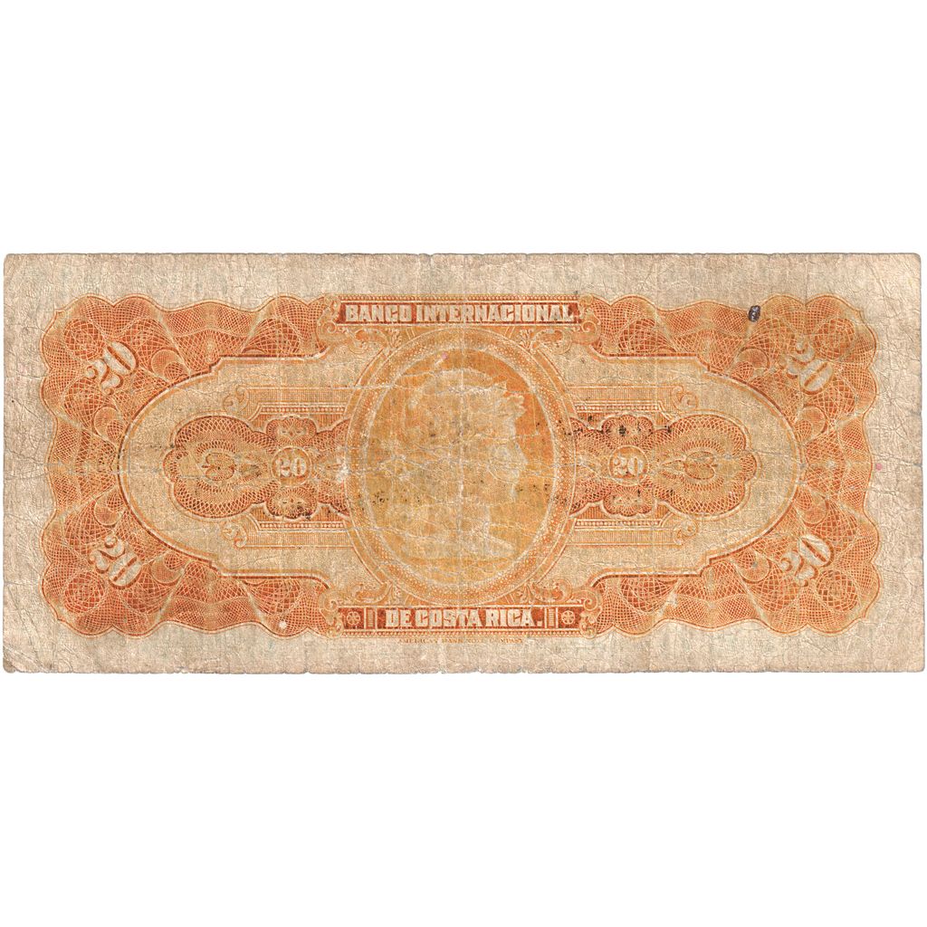 Costa Rica, 20 Colones, 1932, 1932-12-22, VF(20-25)