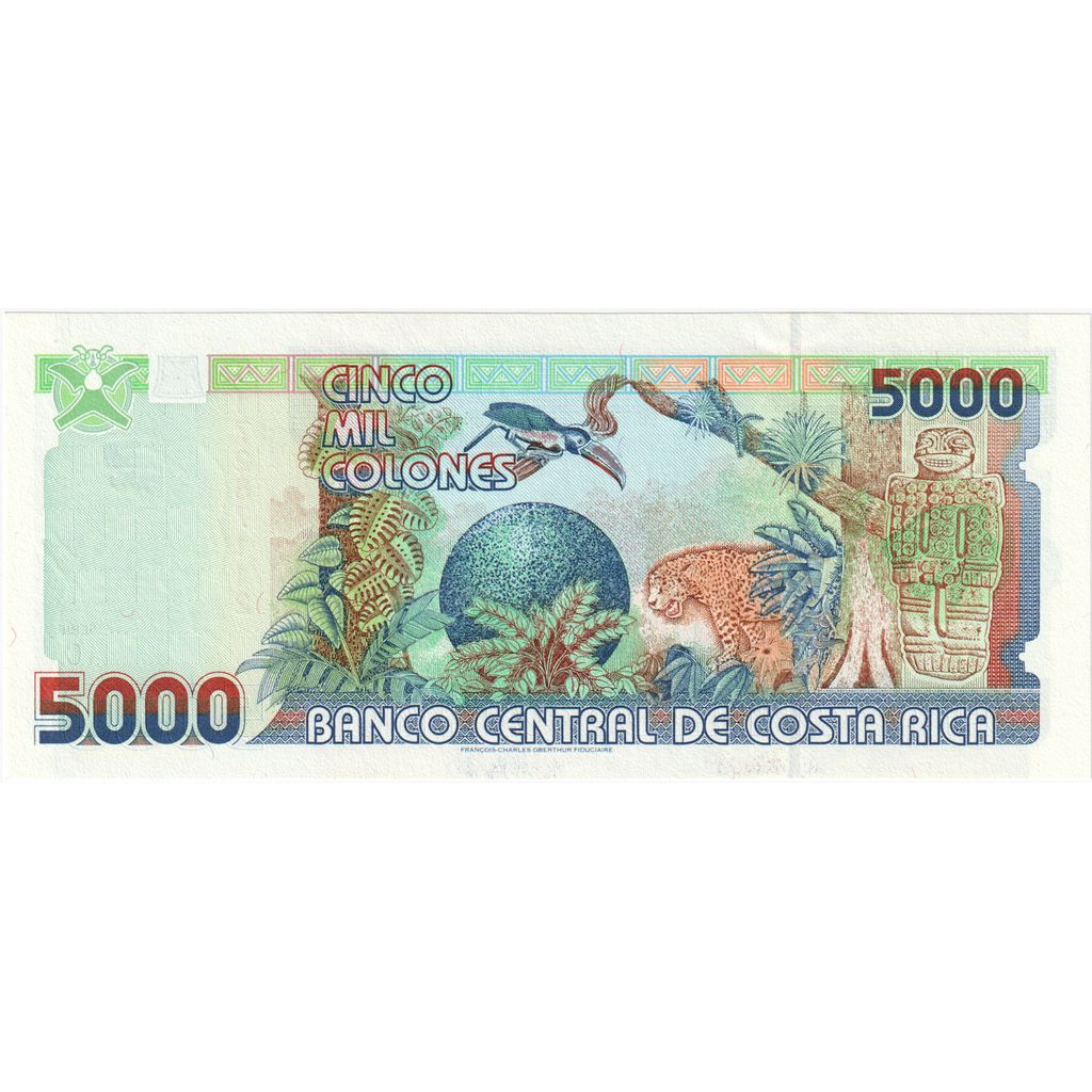 Banknote, Costa Rica, 5000 Colones, 1999, 1999-02-24, KM:268a, UNC(65-70)