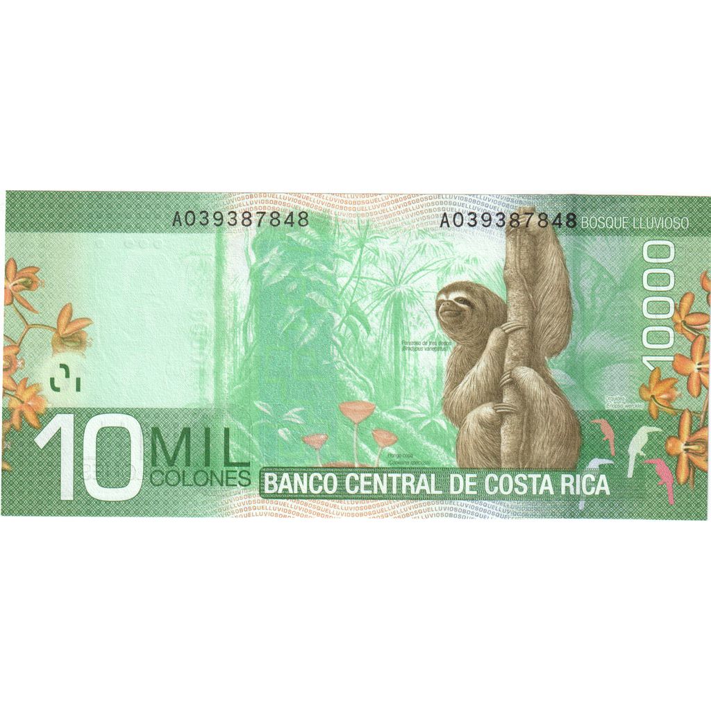 Costa Rica, 10,000 Colones, 2009, 2009-09-02, KM:277, UNC(65-70)