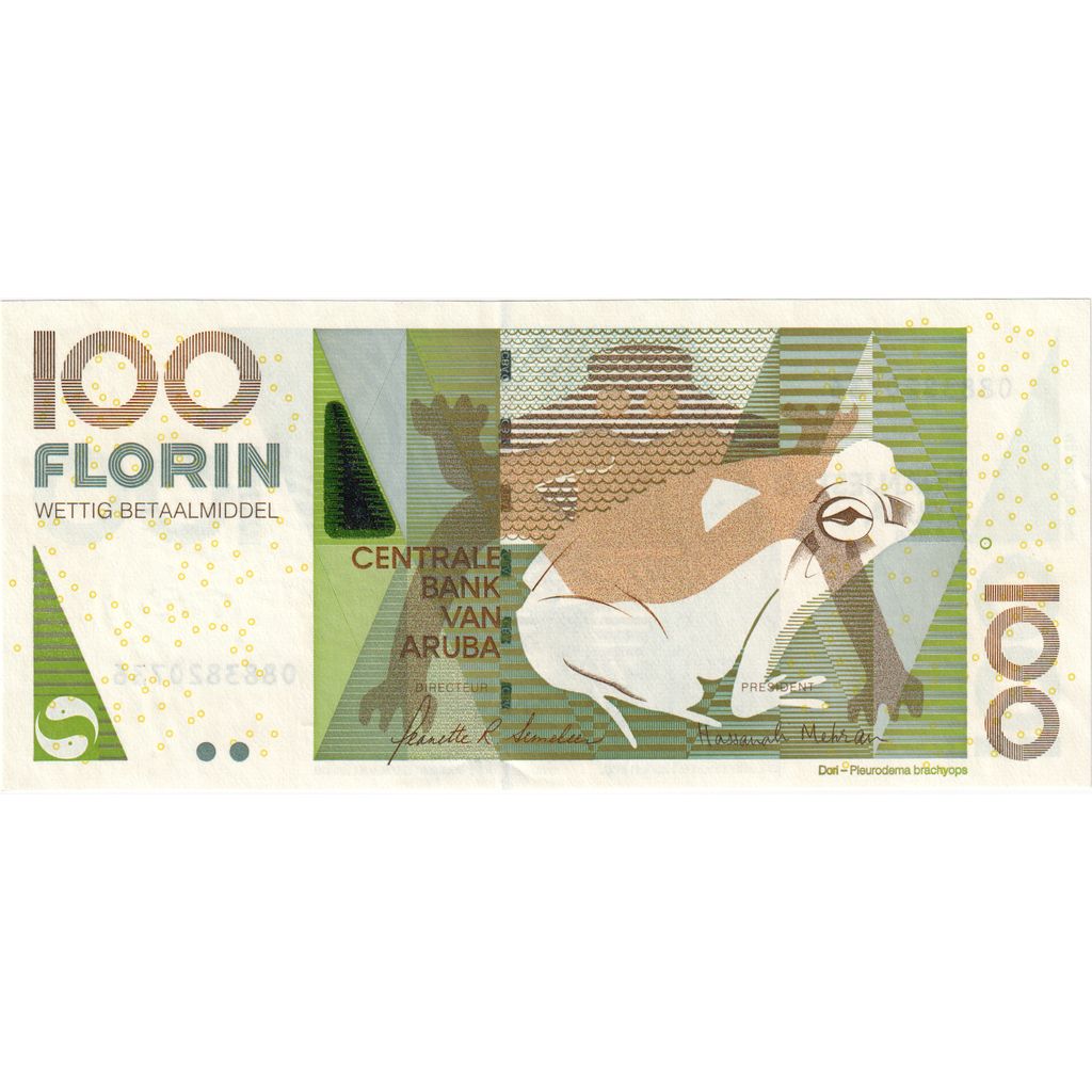 Aruba, 100 Florin, 2008, 2008-07-01, KM:19a, UNC(65-70)