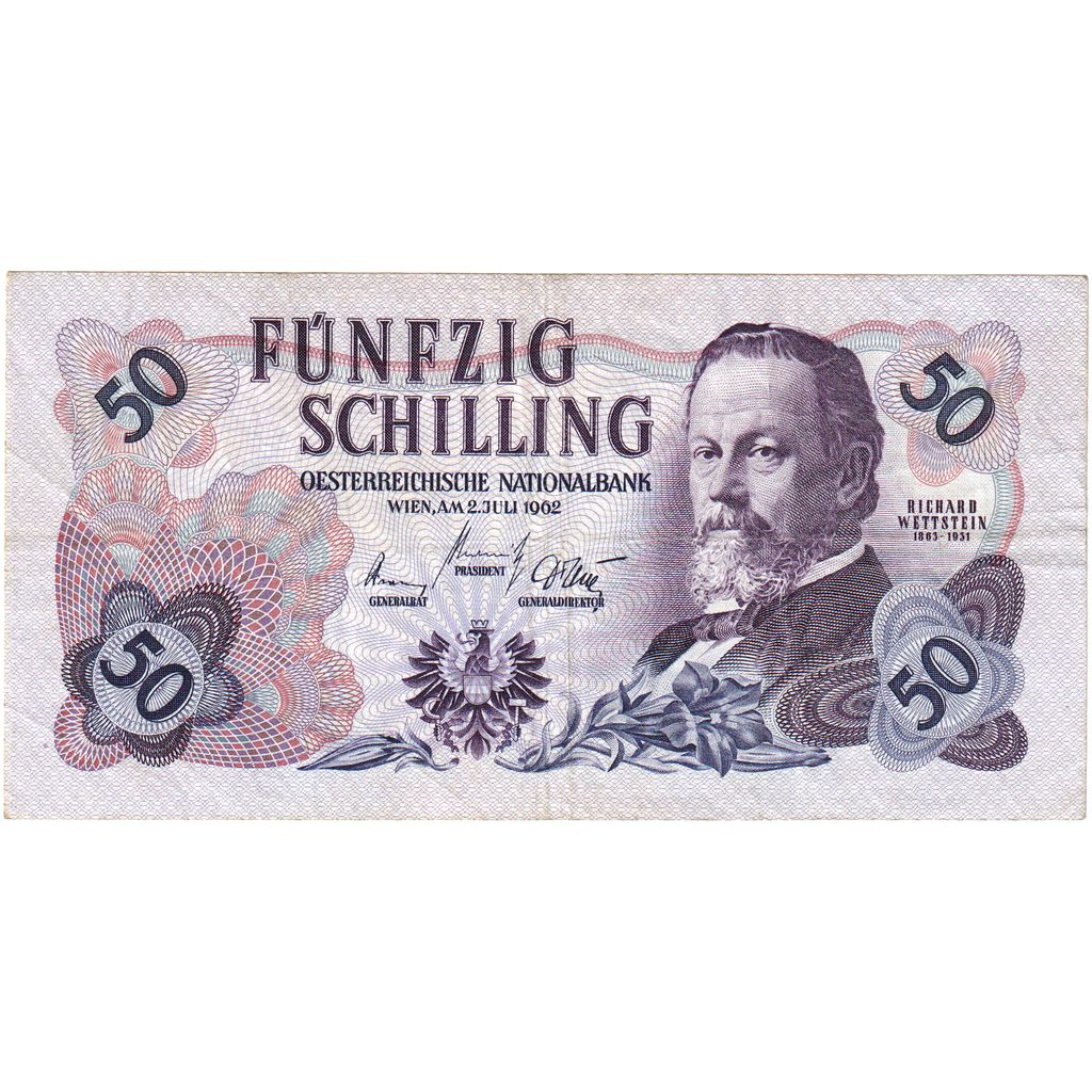 Banconote, Austria, 50 Schilling, 1956-1965, 1962-07-02, KM:137a, BB+