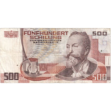 Banknote, Austria, 500 Schilling, 1983-1988, 1985-07-01, KM:151, VF(30-35)