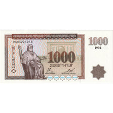 Geldschein, Armenia, 1000 Dram, 1994, KM:39, UNZ