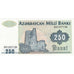 Banknote, Azerbaijan, 250 Manat, Undated (1992), KM:13b, UNC(65-70)
