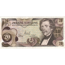Áustria, 20 Schilling, 1967, 1967-07-02, KM:142a, EF(40-45)