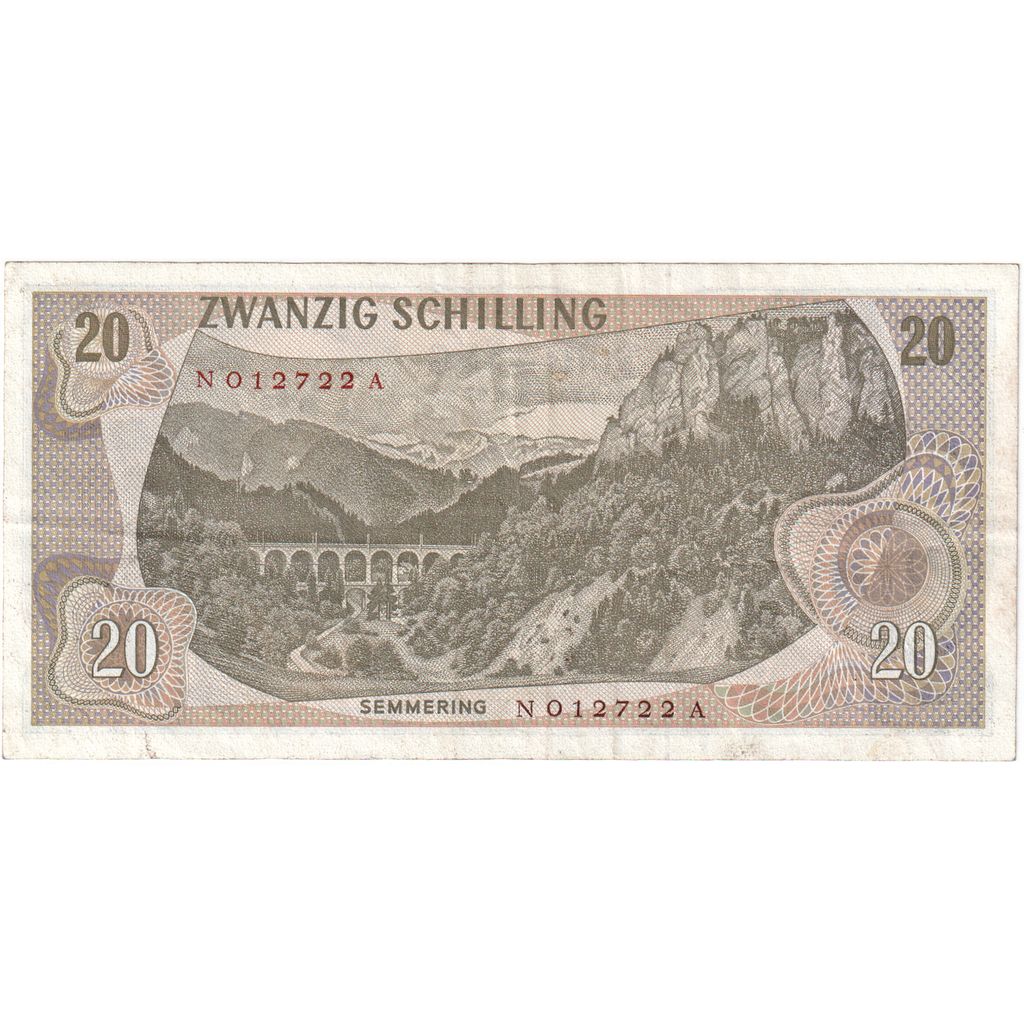Austria, 20 Schilling, 1967, 1967-07-02, KM:142a, EF(40-45)