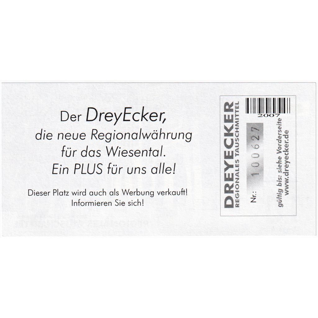 Germany, 2007, 10 DREYECKER REGIONALES, UNC(65-70)