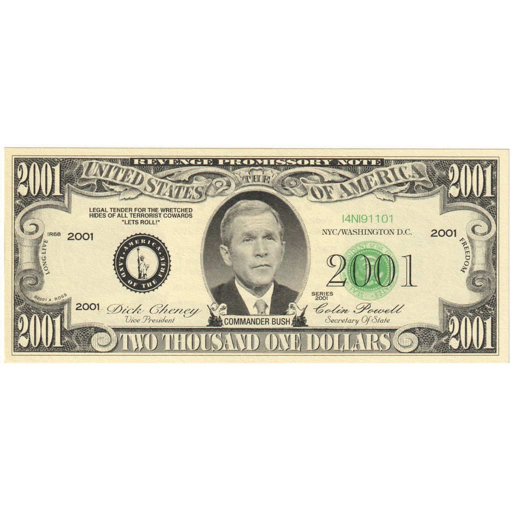 United States, Dollar, 2001, FANTASY 2001 DOLLARS, UNC(65-70)