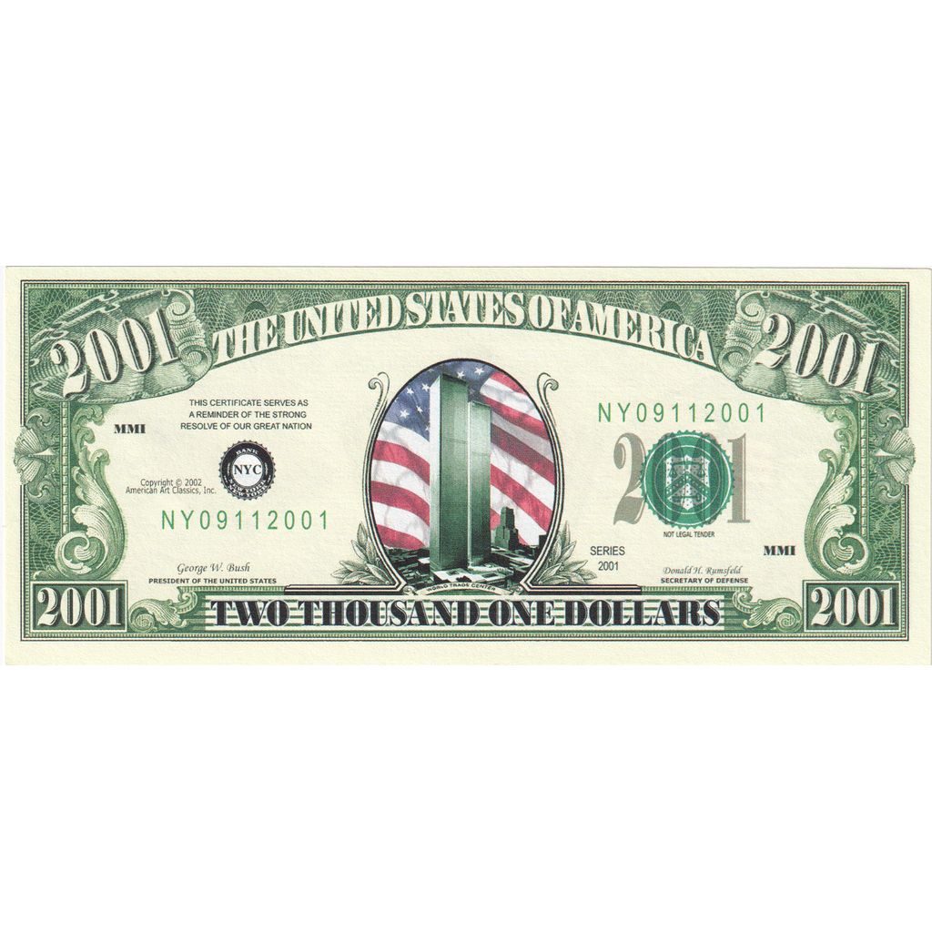 États-Unis, Dollar, 2001, FANTASY 2001 DOLLARS, NEUF