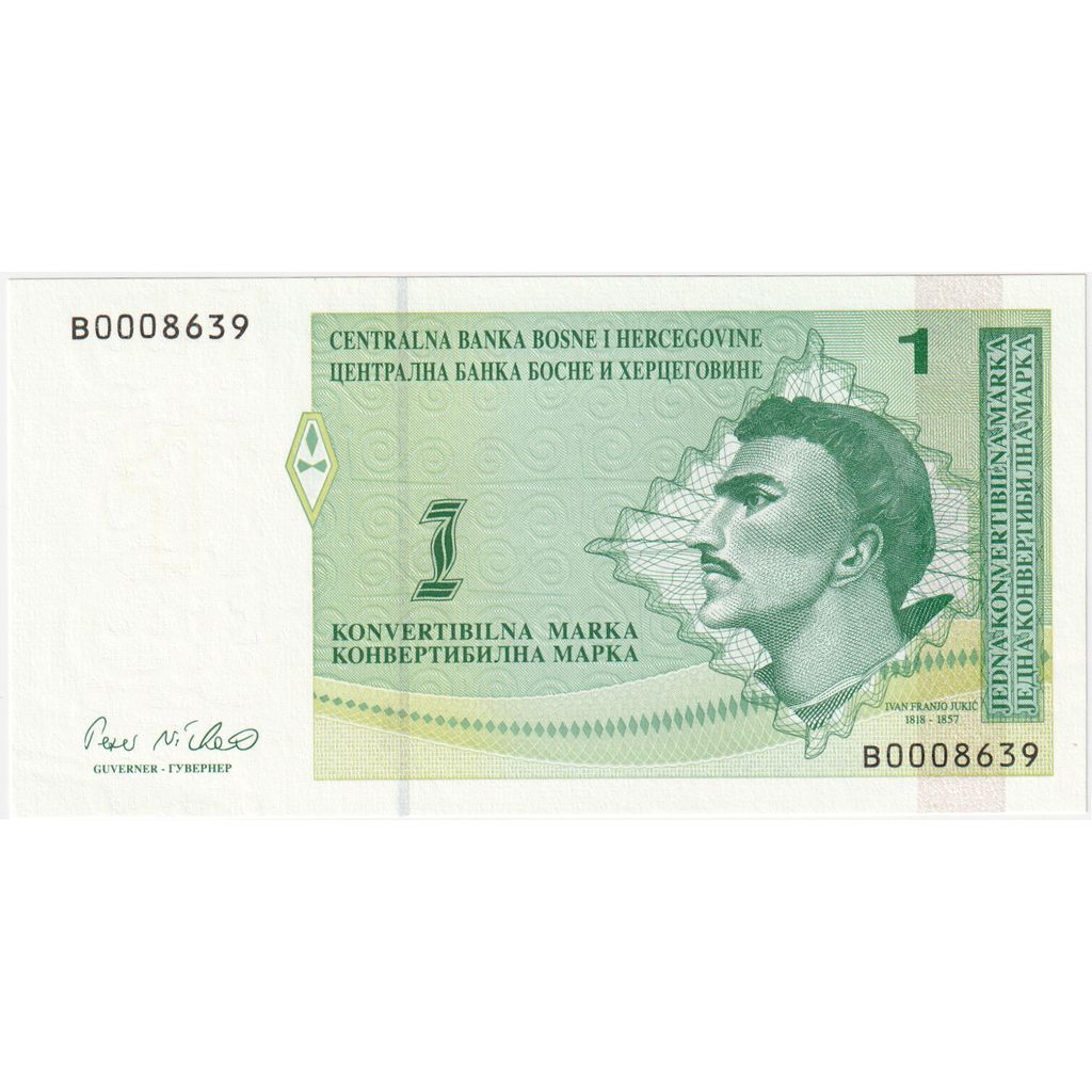 Bosnia - Herzegovina, 1 Convertible Marka, KM:59a, UNC(65-70)