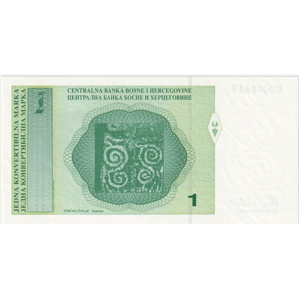 Bosnia - Herzegovina, 1 Convertible Marka, KM:59a, UNC(65-70)
