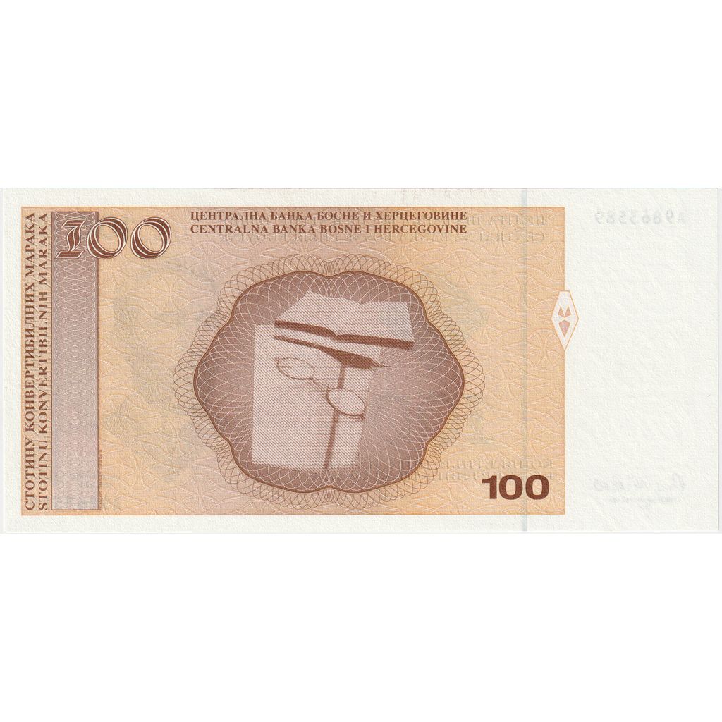 100 Convertible Maraka, Bosnia - Herzegovina, KM:70a, UNC