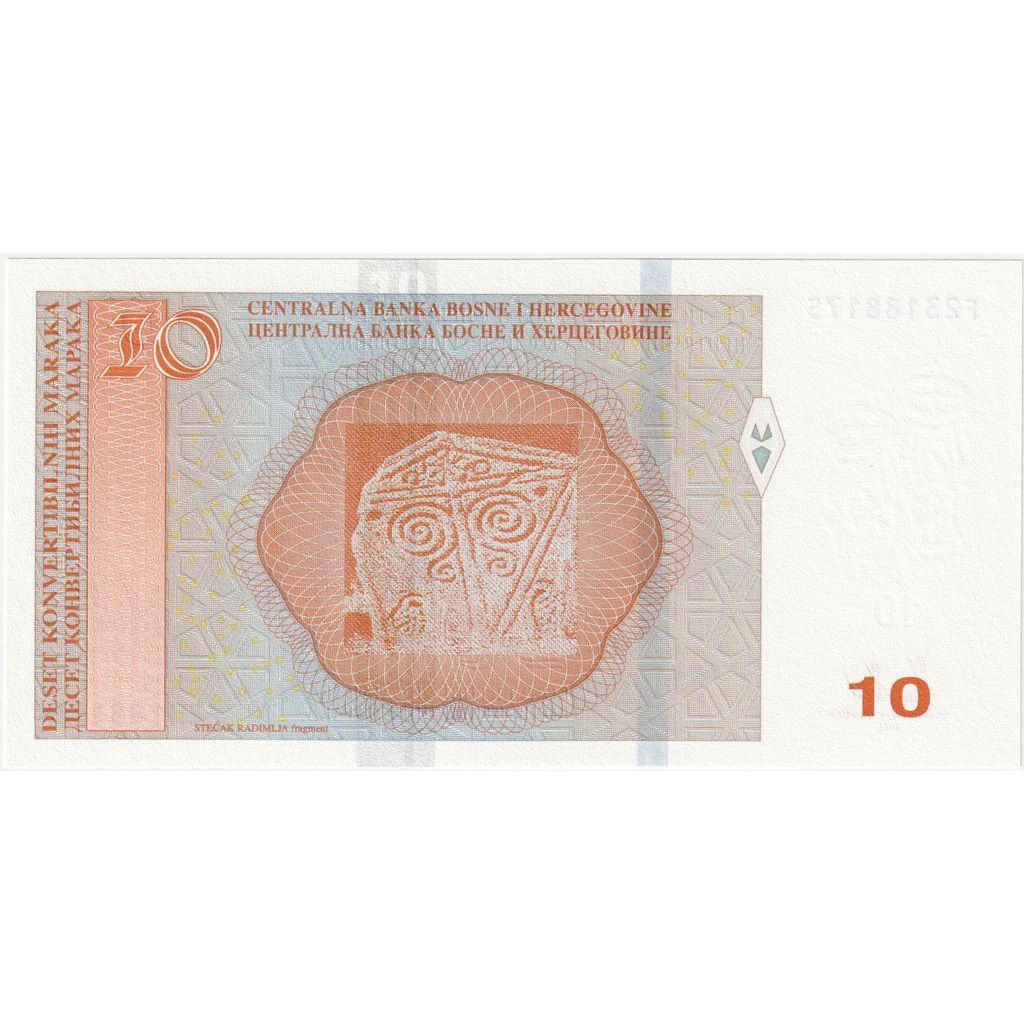 Bosnia - Herzegovina, 10 Convertible Maraka, KM:63a, UNC(65-70)
