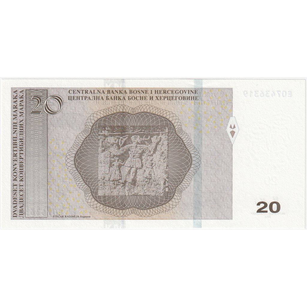 Bosnia - Herzegovina, 20 Convertible Maraka, 2012, KM:65a, UNC(65-70)