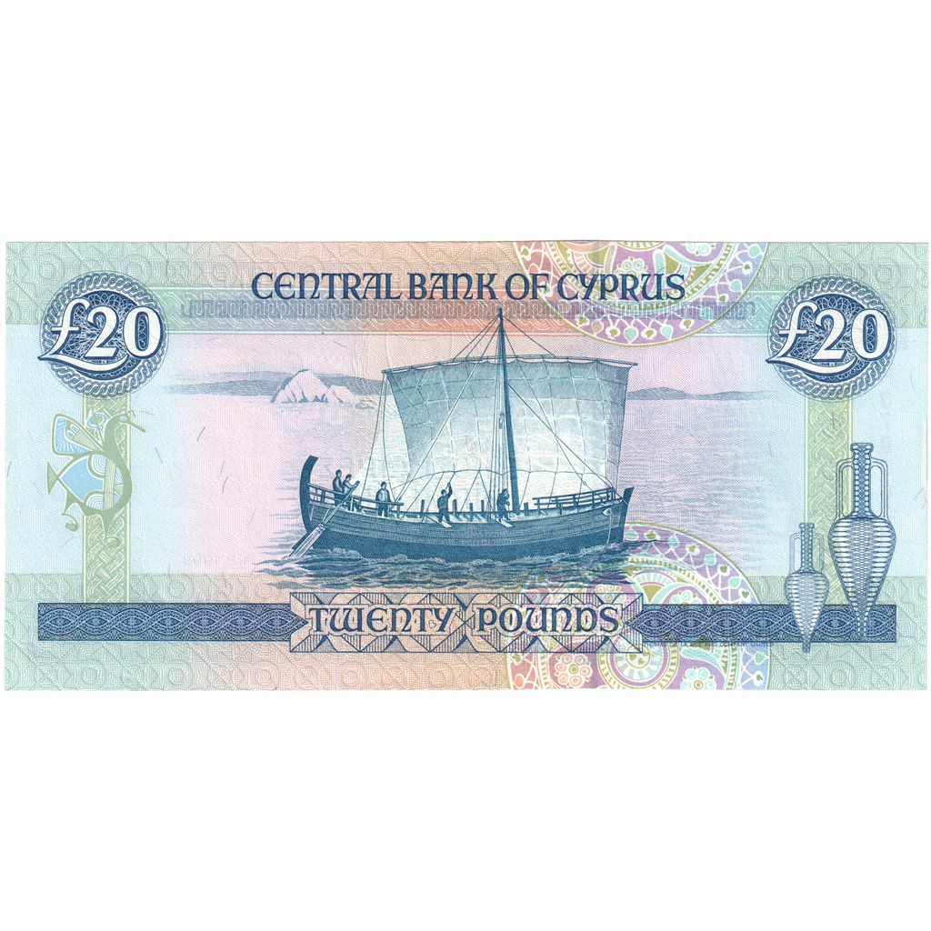 Cyprus, 20 Pounds, 1993, 1993-03-01, KM:56b, NIEUW