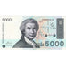 Kroatien, 5000 Dinara, 1992, 1992-01-15, UNZ