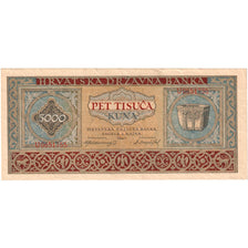 Croatia, 5000 Kuna, 1943, 1943-09-01, KM:13a, AU(55-58)