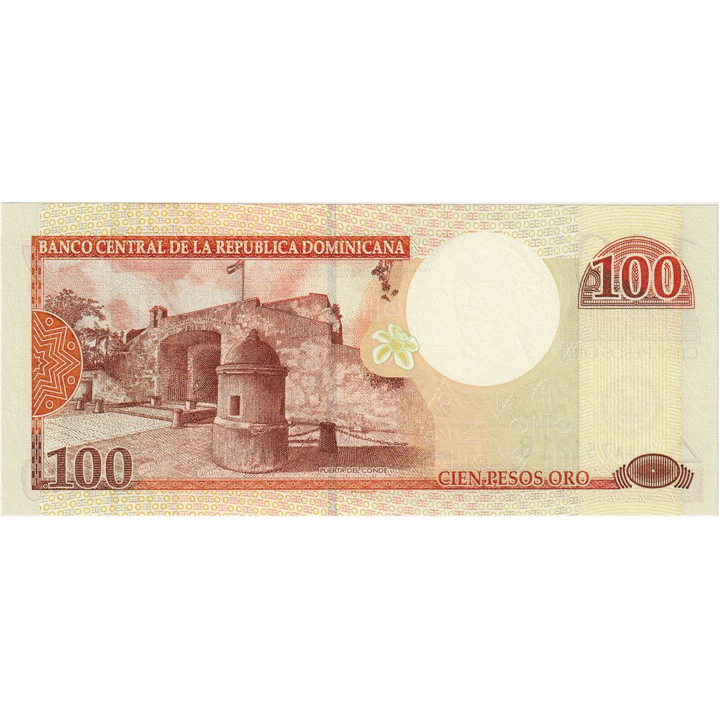 Banknote, Dominican Republic, 100 Pesos Oro, 2000, UNC(65-70)