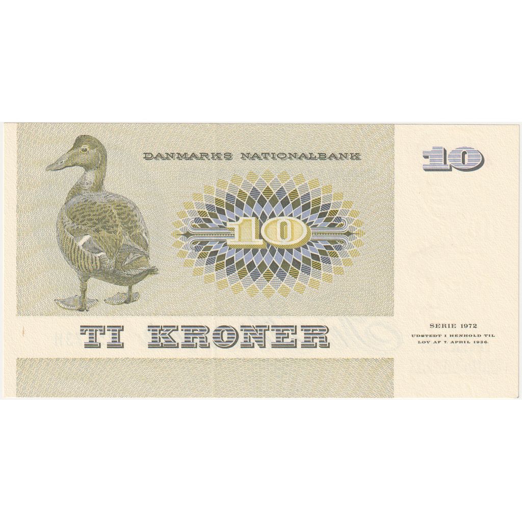 Dänemark, 10 Kroner, 1972, KM:48h, UNZ
