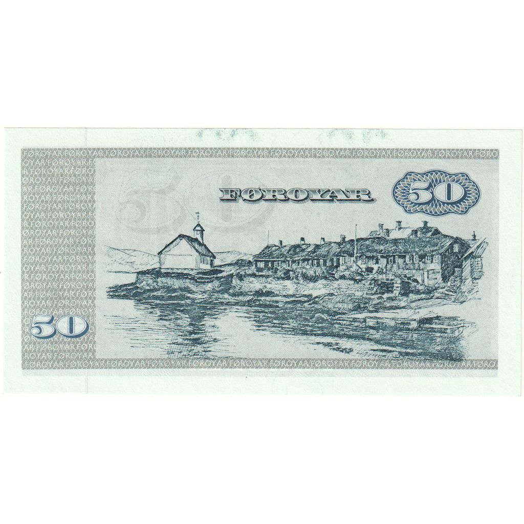 Faeroe Islands, 50 Kronur, 1949-04-12, UNC(65-70)