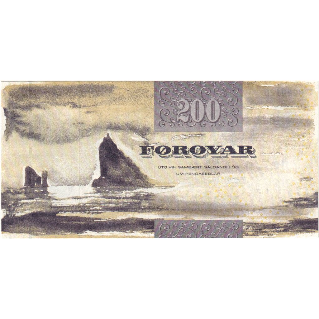Isole Faroe, 200 Krónur, 2003, KM:26, FDS
